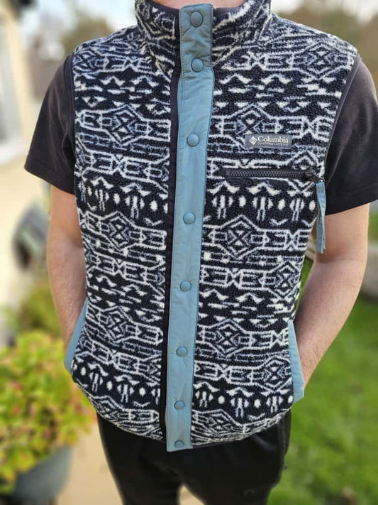 Columbia Snap Button Aztec Vest/Gilet/Body Warmer - M/Medium