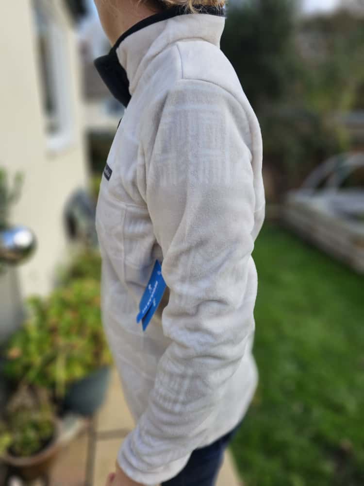 Columbia Womens Aztec Beige/White Pullover Snap Button Fleece Jumper - New With Tags