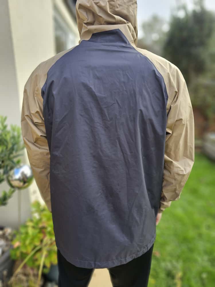 Patagonia H2NO Black/Beige Hooded Torrent Shell Pullover Waterproof WindProof Jacket/Coat - L/Large