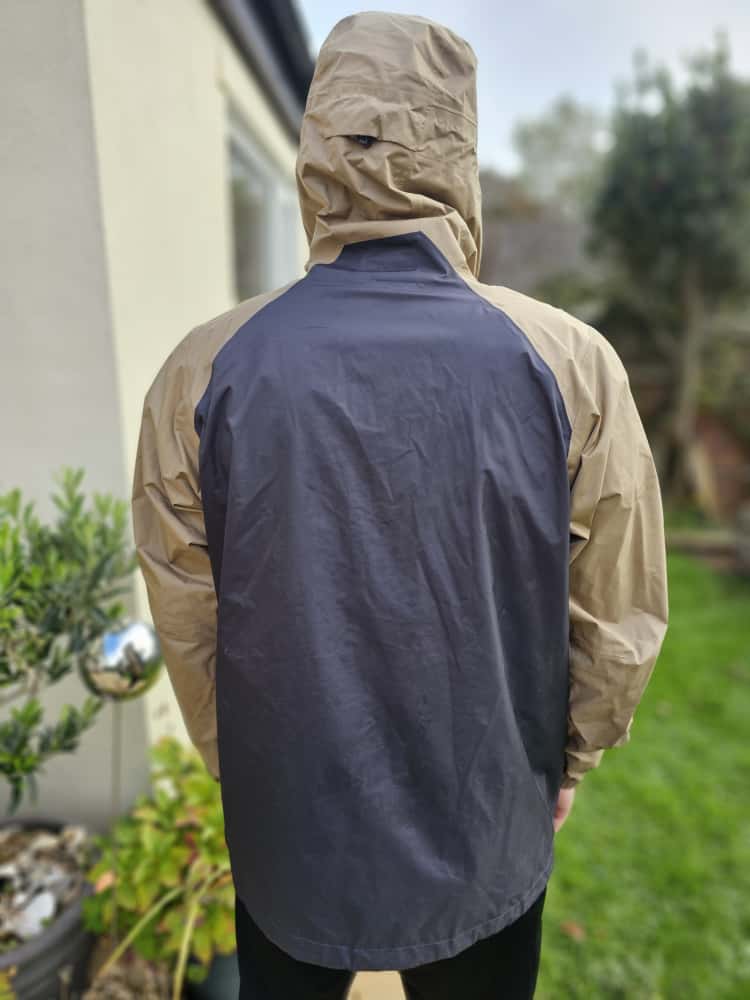 Patagonia H2NO Black/Beige Hooded Torrent Shell Pullover Waterproof WindProof Jacket/Coat - L/Large