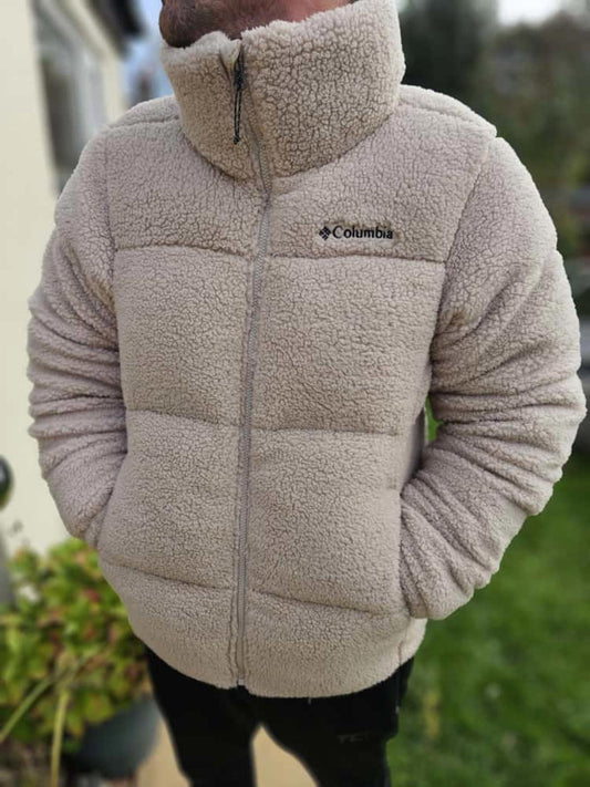 Columbia Puffect Full Zip Sherpa/Teddy Bear Fleece Jacket - M/Medium