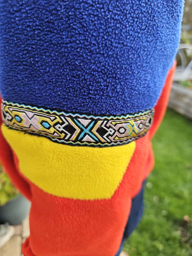 Rare Berghaus Iconic Red/Blue/Yellow 1/2 Zip Tramantana Aztec Fleece Pullover Jumper - M/Medium