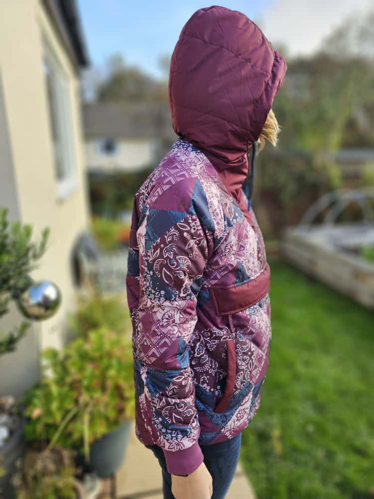 Passenger Womens Pullover 1/2 Zip Water Resistant Insulated Pattern Jacket - S/Small