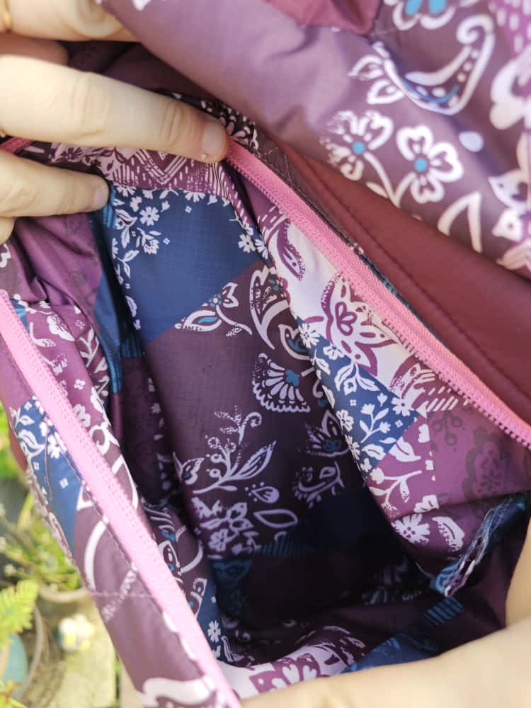 Passenger Womens Pullover 1/2 Zip Water Resistant Insulated Pattern Jacket - S/Small