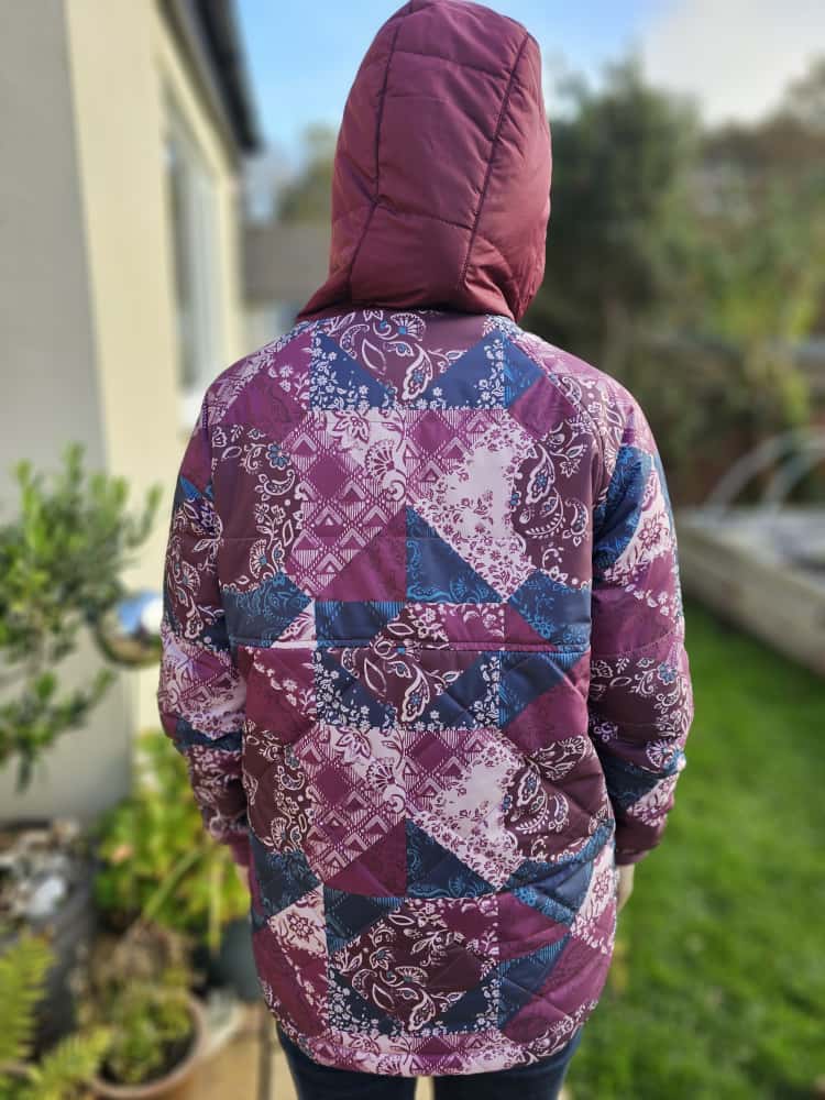 Passenger Womens Pullover 1/2 Zip Water Resistant Insulated Pattern Jacket - S/Small