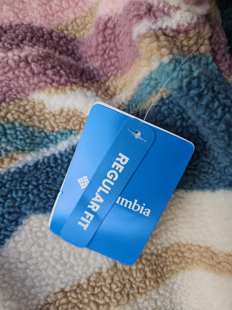 Columbia Womens Pullover Snap Button Pattern Fleece Jumper - M/Medium - BNWT