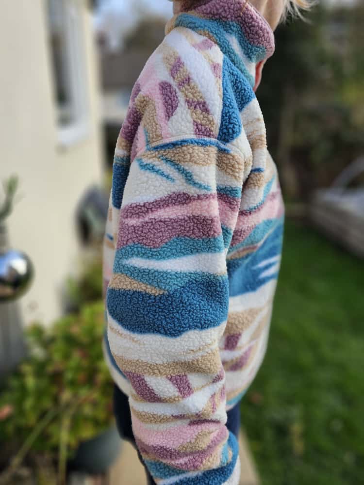 Columbia Womens Pullover Snap Button Pattern Fleece Jumper - M/Medium - BNWT