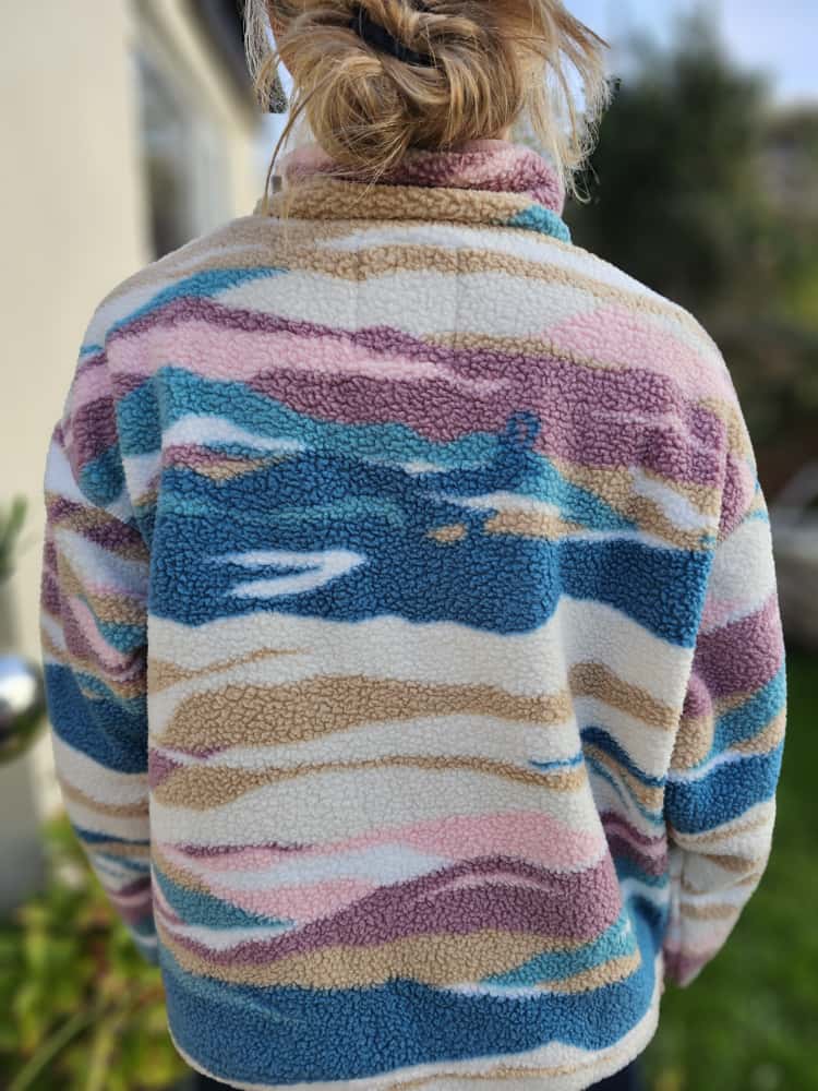 Columbia Womens Pullover Snap Button Pattern Fleece Jumper - M/Medium - BNWT