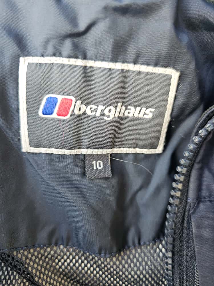 Berghaus Grey Womens Gore-Tex Performance Shell Hooded Full Zip Storm Flap Jacket/Coat - UK 10