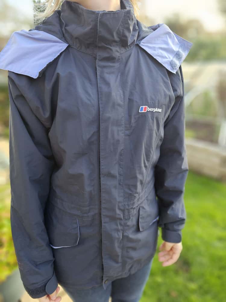 Berghaus Grey Womens Gore-Tex Performance Shell Hooded Full Zip Storm Flap Jacket/Coat - UK 10