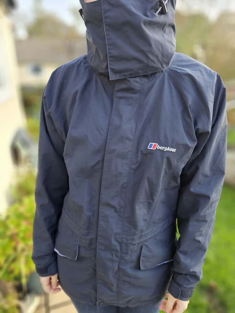 Berghaus Grey Womens Gore-Tex Performance Shell Hooded Full Zip Storm Flap Jacket/Coat - UK 10