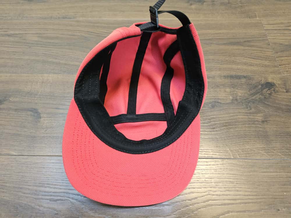 Supreme Red Ballistic Nylon Camp Cap 6 Panel Strap Cap/Hat - Made In USA - Unisex