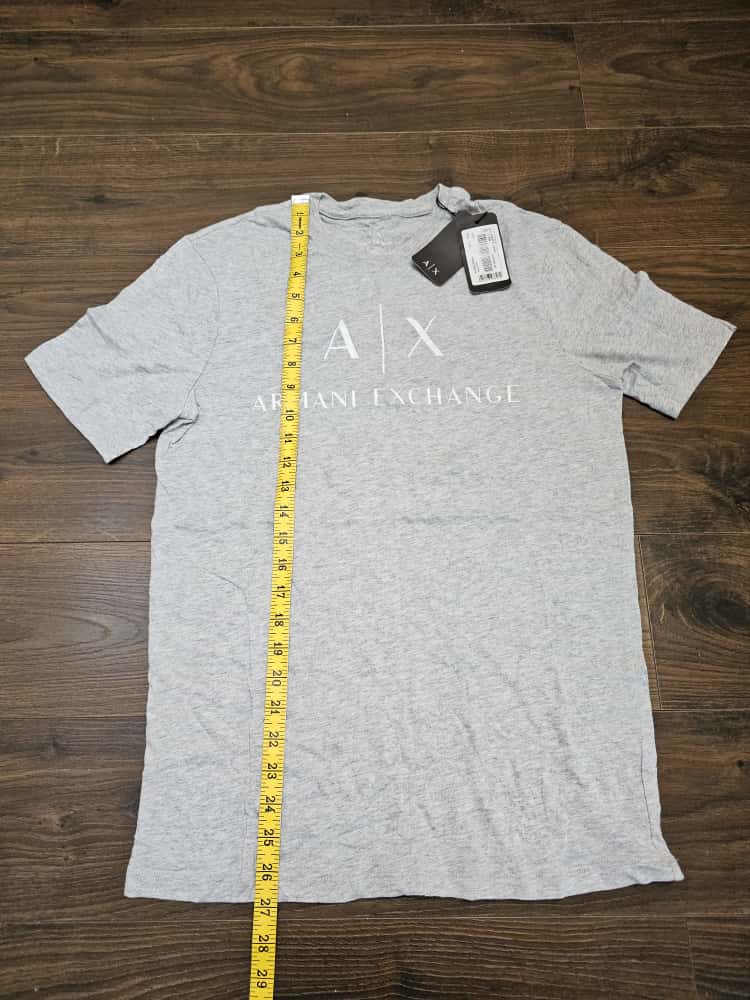 Mens Armani Exchange Grey Short Sleeve Top/T-Shirt - XS/Extra Small - NWT Brand New