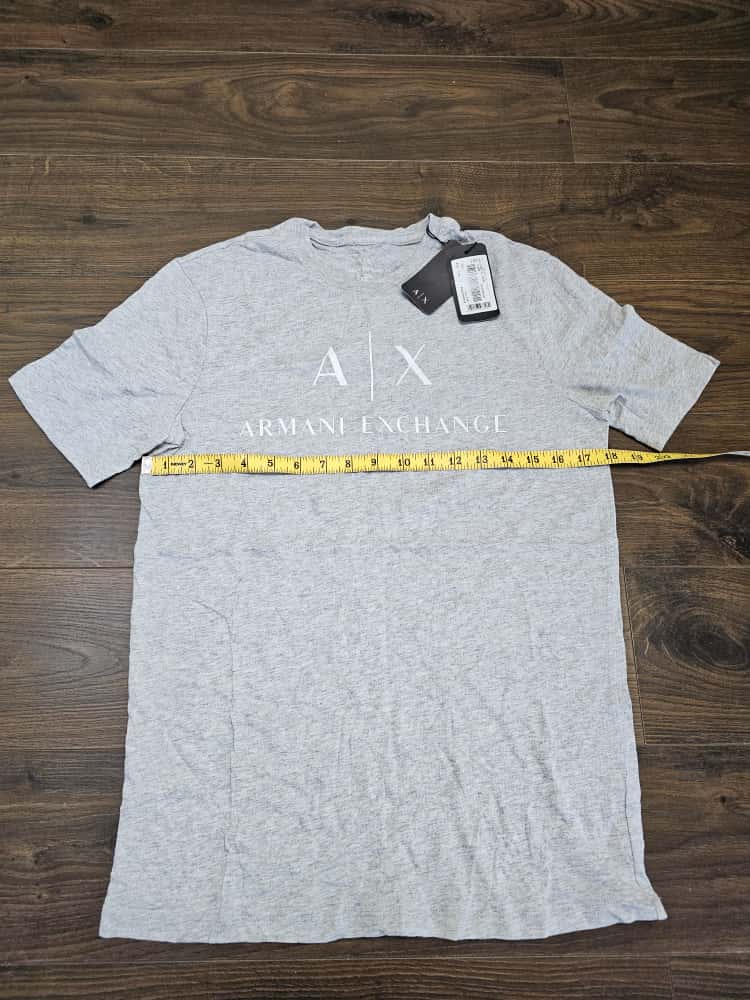 Mens Armani Exchange Grey Short Sleeve Top/T-Shirt - XS/Extra Small - NWT Brand New