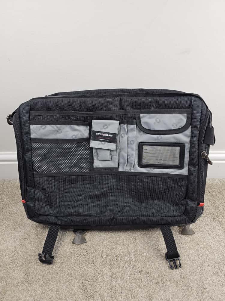 Wenger Swiss Gear 'The Saturn' Black/Grey Business Laptop Office Shoulder/Messenger Bag