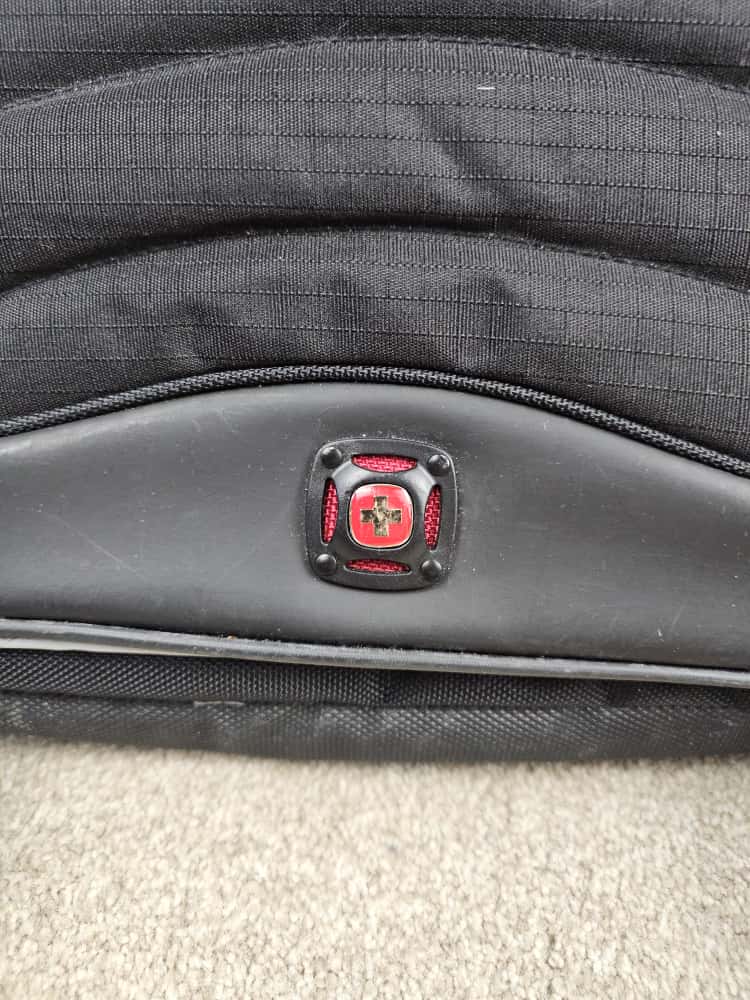 Wenger Swiss Gear 'The Saturn' Black/Grey Business Laptop Office Shoulder/Messenger Bag