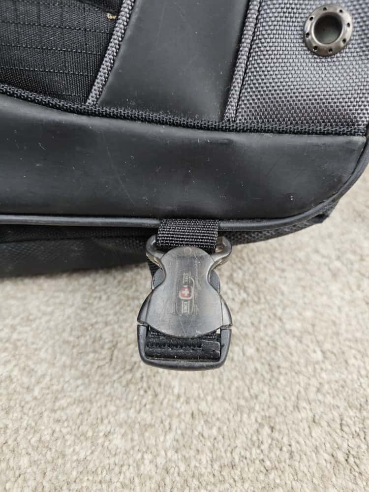 Wenger Swiss Gear 'The Saturn' Black/Grey Business Laptop Office Shoulder/Messenger Bag