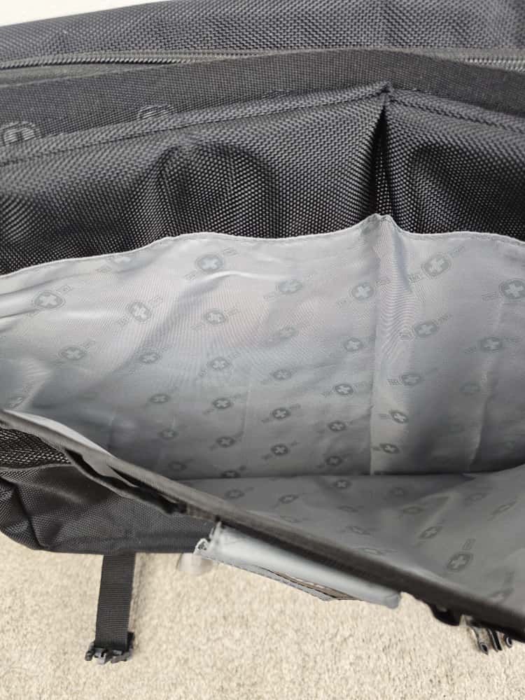 Wenger Swiss Gear 'The Saturn' Black/Grey Business Laptop Office Shoulder/Messenger Bag