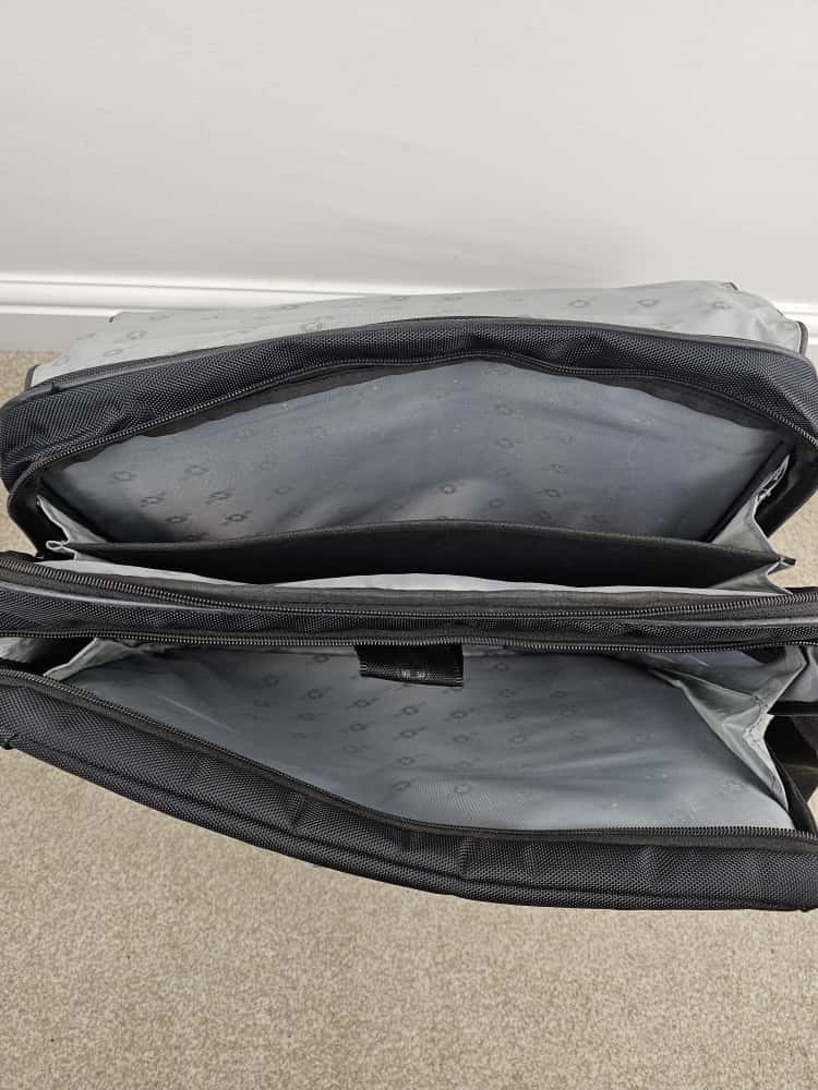 Wenger Swiss Gear 'The Saturn' Black/Grey Business Laptop Office Shoulder/Messenger Bag