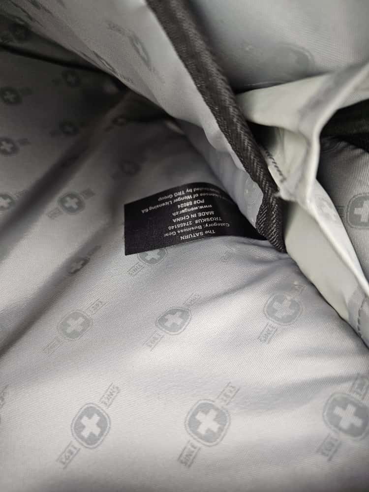 Wenger Swiss Gear 'The Saturn' Black/Grey Business Laptop Office Shoulder/Messenger Bag