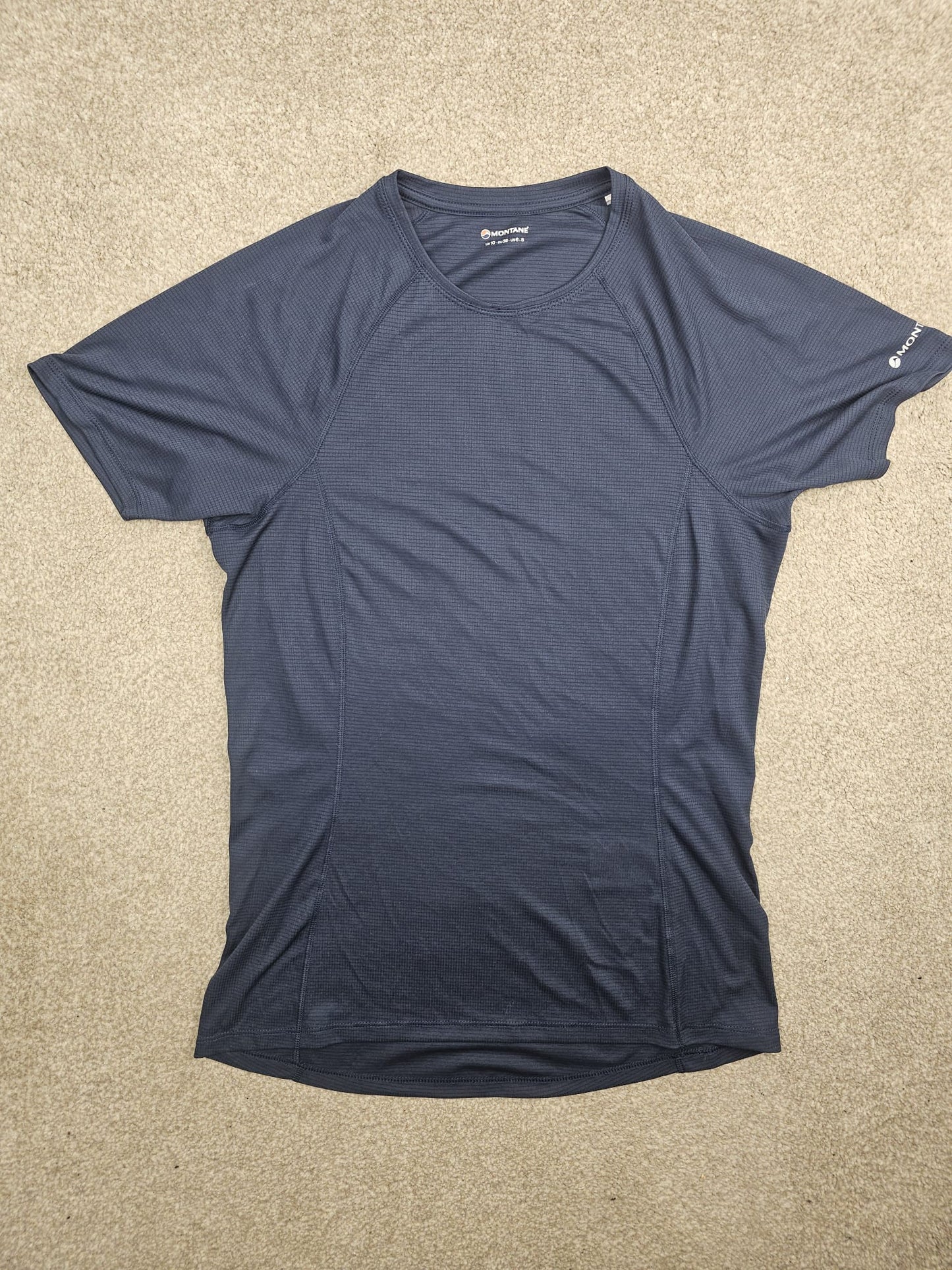 Montane Womens Dart Nano Short Sleeve Light Weight Base Layer Running T-Shirt - UK 10