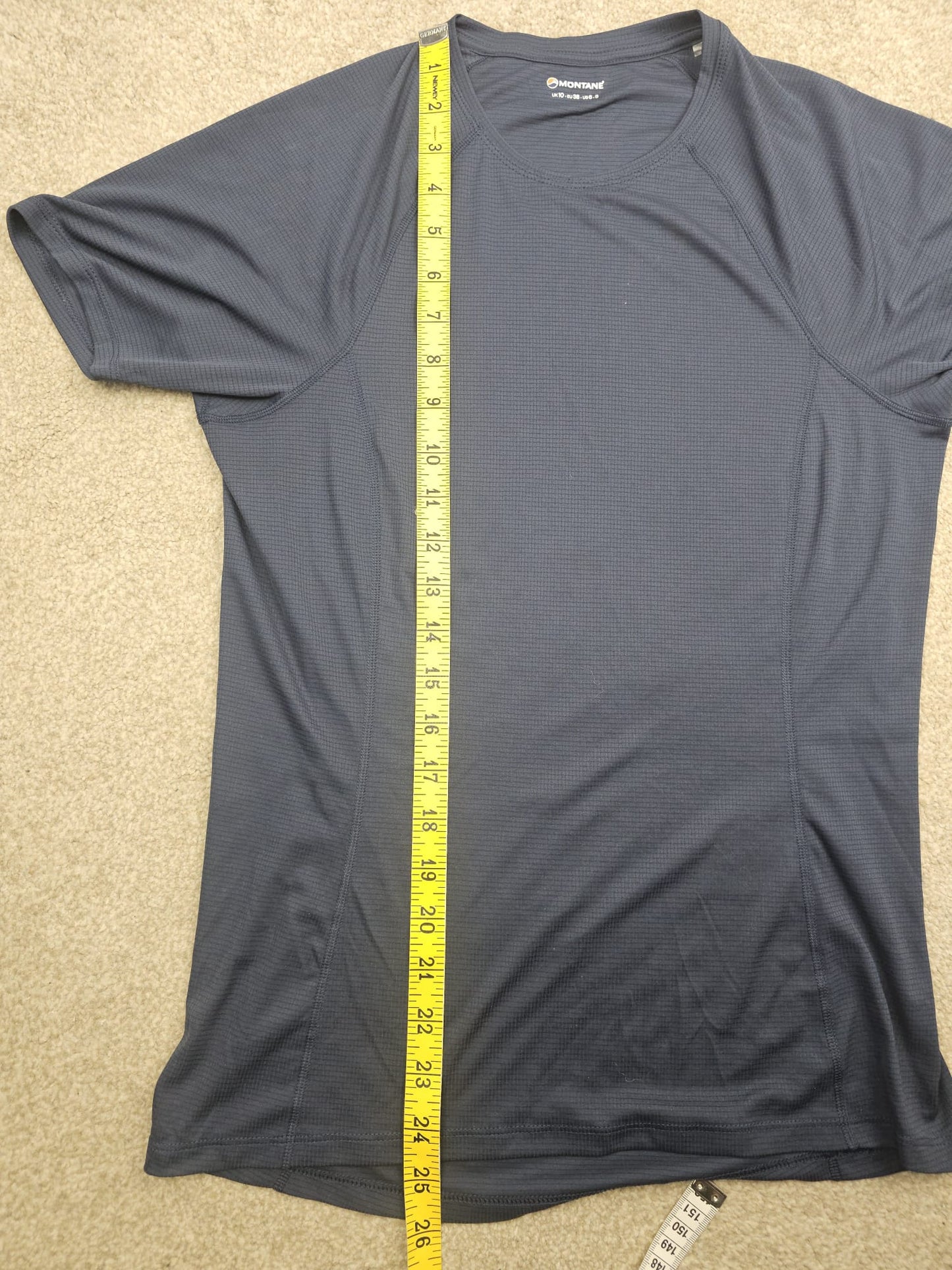 Montane Womens Dart Nano Short Sleeve Light Weight Base Layer Running T-Shirt - UK 10