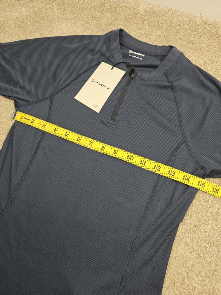 Montane Women's Dart Nano Zip ULW Light Weight Short Sleeve T-Shirt - UK 8