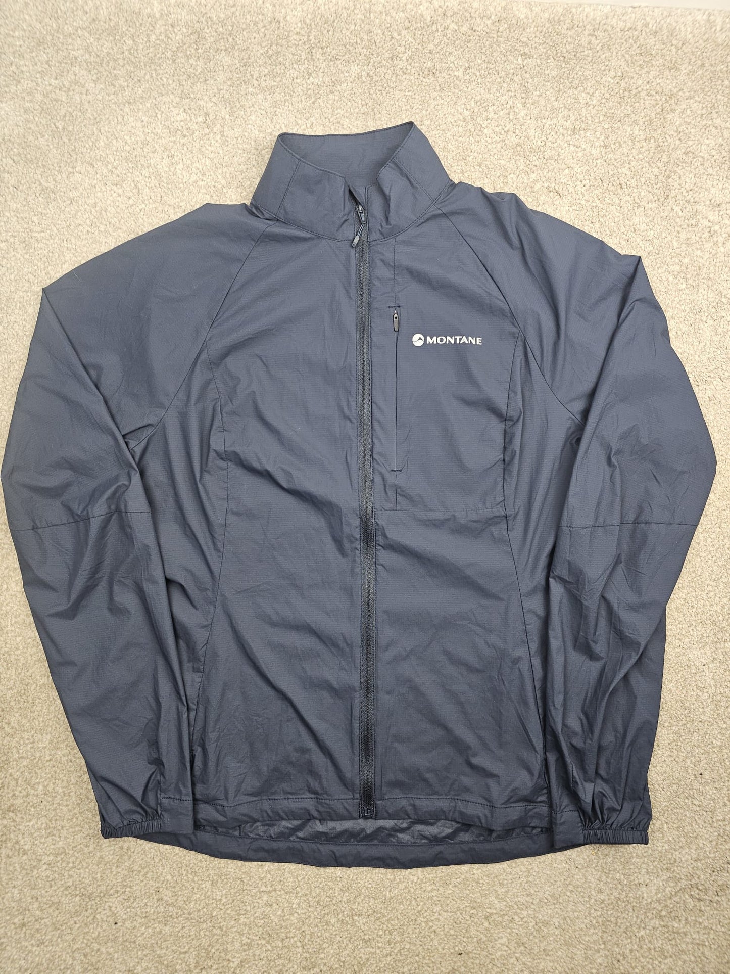Montane Women's Featherlite Windbreaker Full Zip Navy Jacket - UK 10