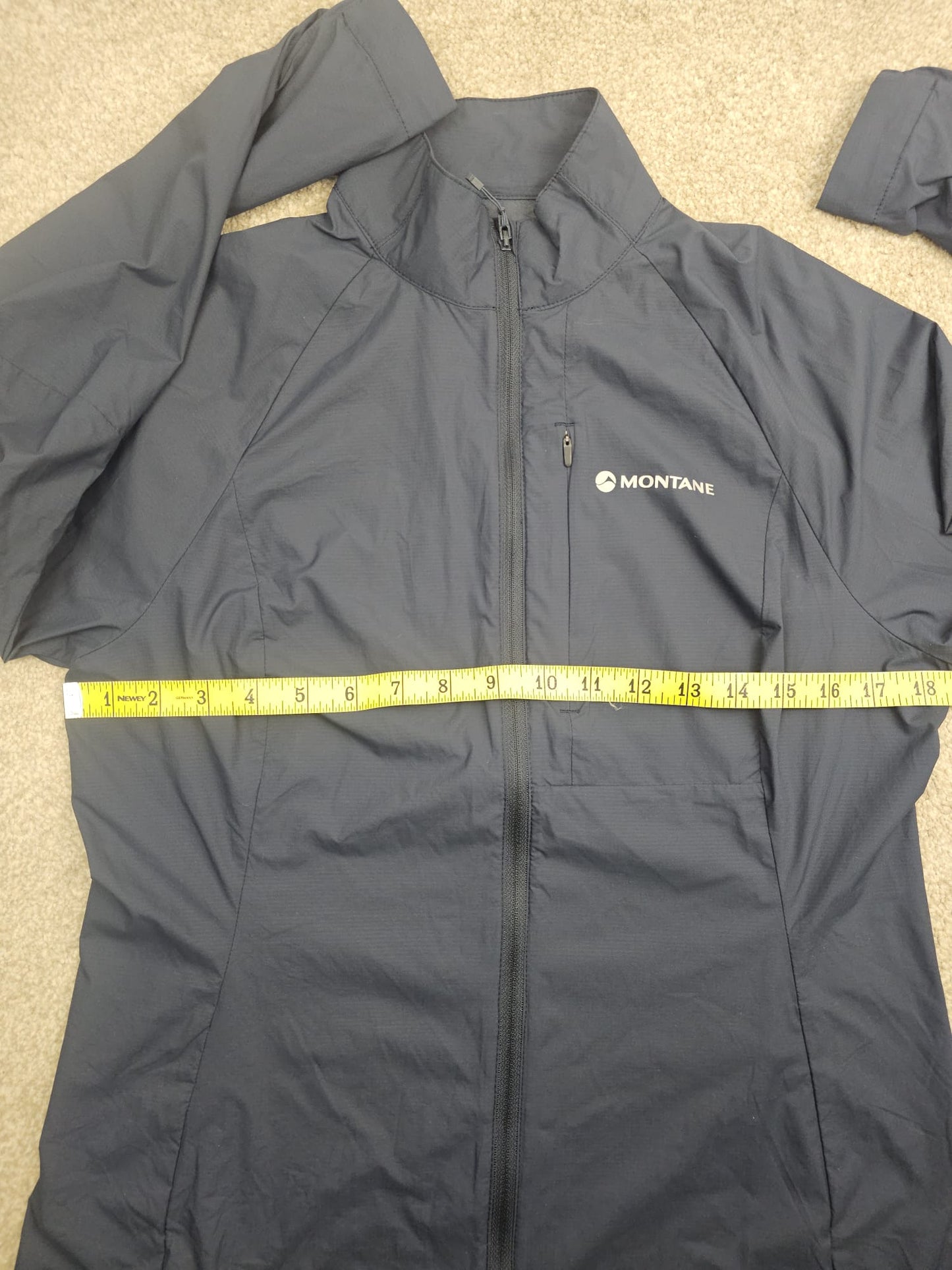 Montane Women's Featherlite Windbreaker Full Zip Navy Jacket - UK 10