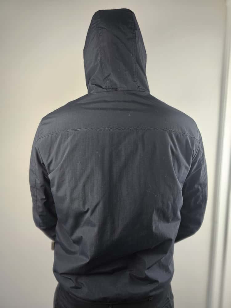 Mens Napapijri Avalon Black Full Zip Winter Hooded Jacket - L/Large