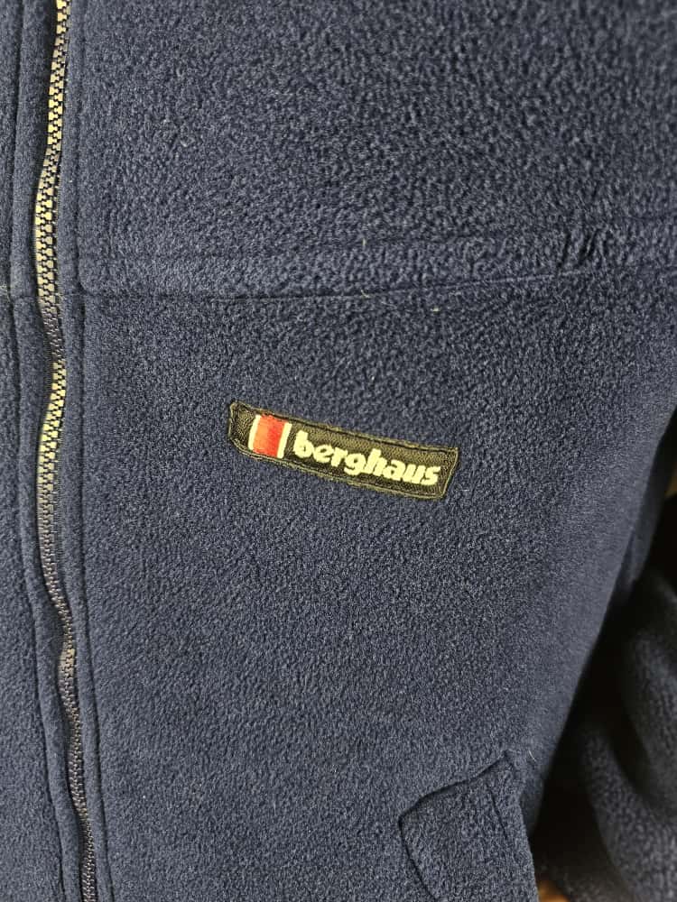 Vintage Berghaus Laventer Navy Polartec Windstopper XCT Full Zip Fleece Jacket - M/Medium