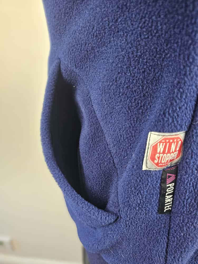 Vintage Berghaus Laventer Navy Polartec Windstopper XCT Full Zip Fleece Jacket - M/Medium