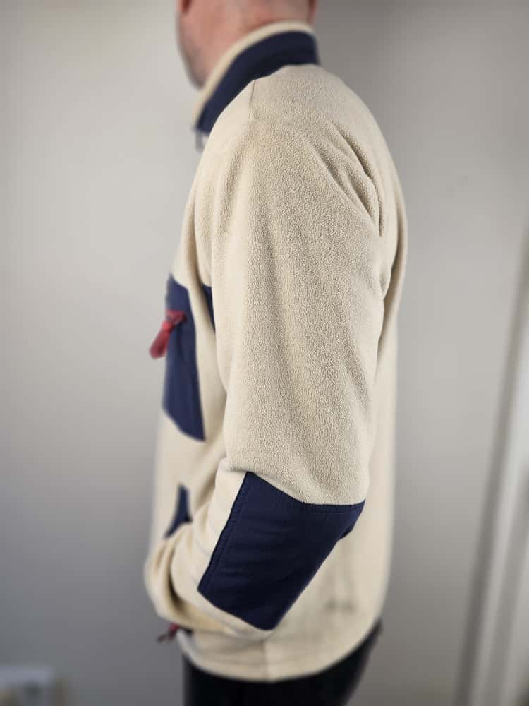 Berghaus Ascent 91 Full Zip Hooded Fleece Jacket - L/Large - Cream/Navy - Unisex