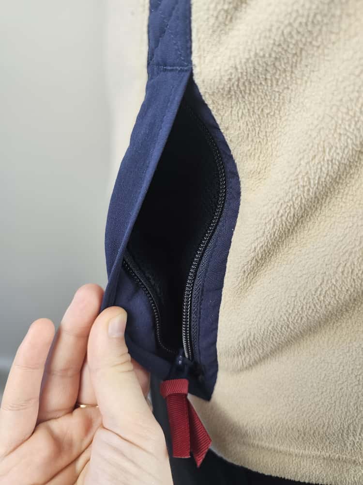 Berghaus Ascent 91 Full Zip Hooded Fleece Jacket - L/Large - Cream/Navy - Unisex