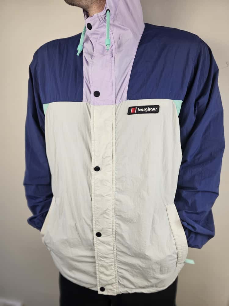 Berghaus Unisex Windbreaker 21 Full Zip Jacket - XL/Extra Large Hike Walk Streetwear Travel Festival