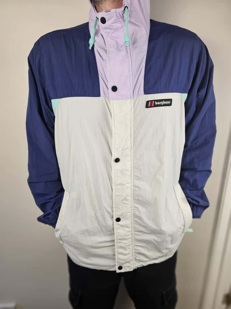 Berghaus Unisex Windbreaker 21 Full Zip Jacket - XL/Extra Large Hike Walk Streetwear Travel Festival