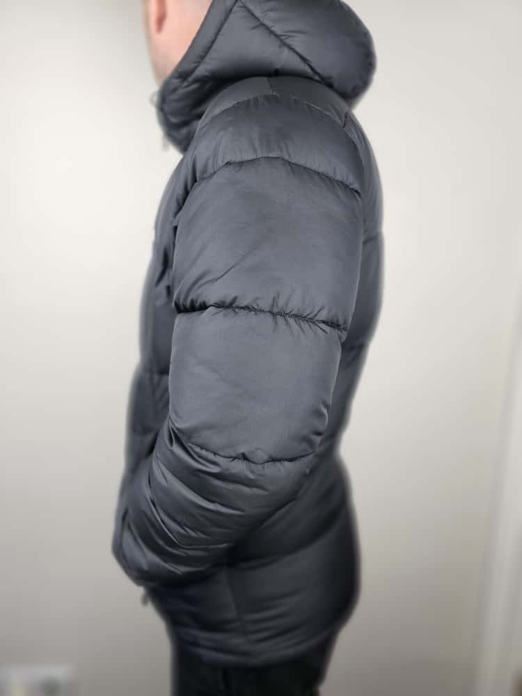 Mens Columbia Black Omni-Heat Reflective Full Zip Hooded Puffer Jacket - M/Medium