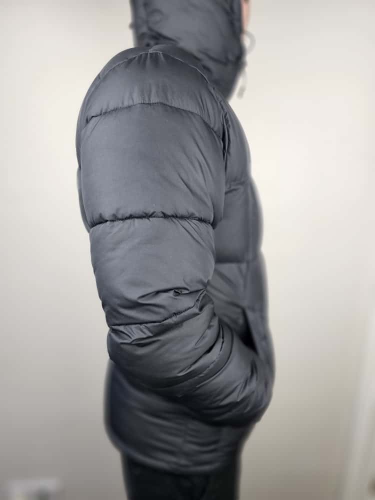 Mens Columbia Black Omni-Heat Reflective Full Zip Hooded Puffer Jacket - M/Medium