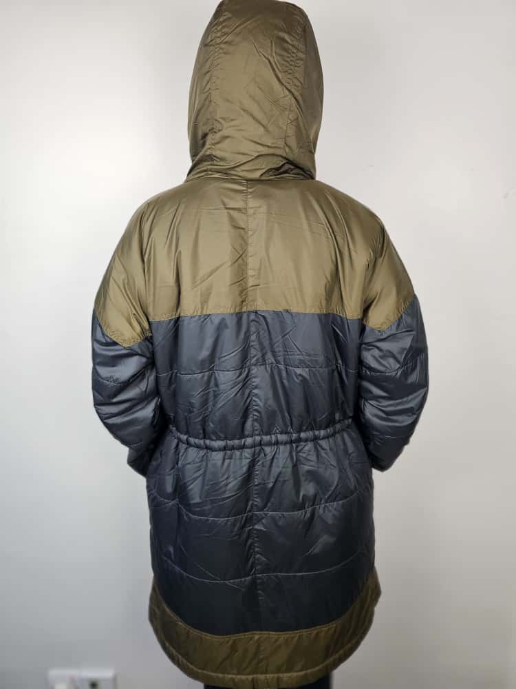 Columbia Flash Challenger Sherpa Fleece Lined Water Resistant Long 3/4 Jacket/Coat - L/Large - Khaki