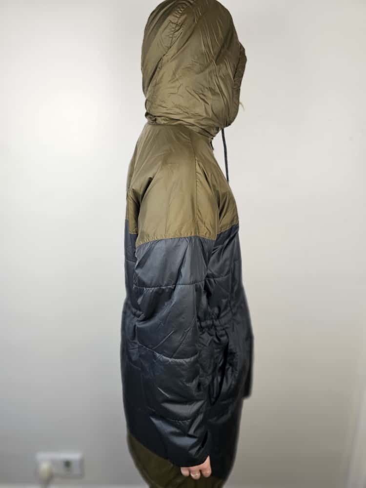 Columbia Flash Challenger Sherpa Fleece Lined Water Resistant Long 3/4 Jacket/Coat - L/Large - Khaki