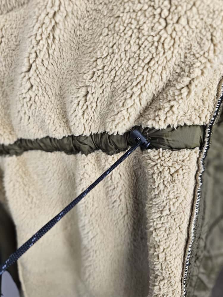 Columbia Flash Challenger Sherpa Fleece Lined Water Resistant Long 3/4 Jacket/Coat - L/Large - Khaki