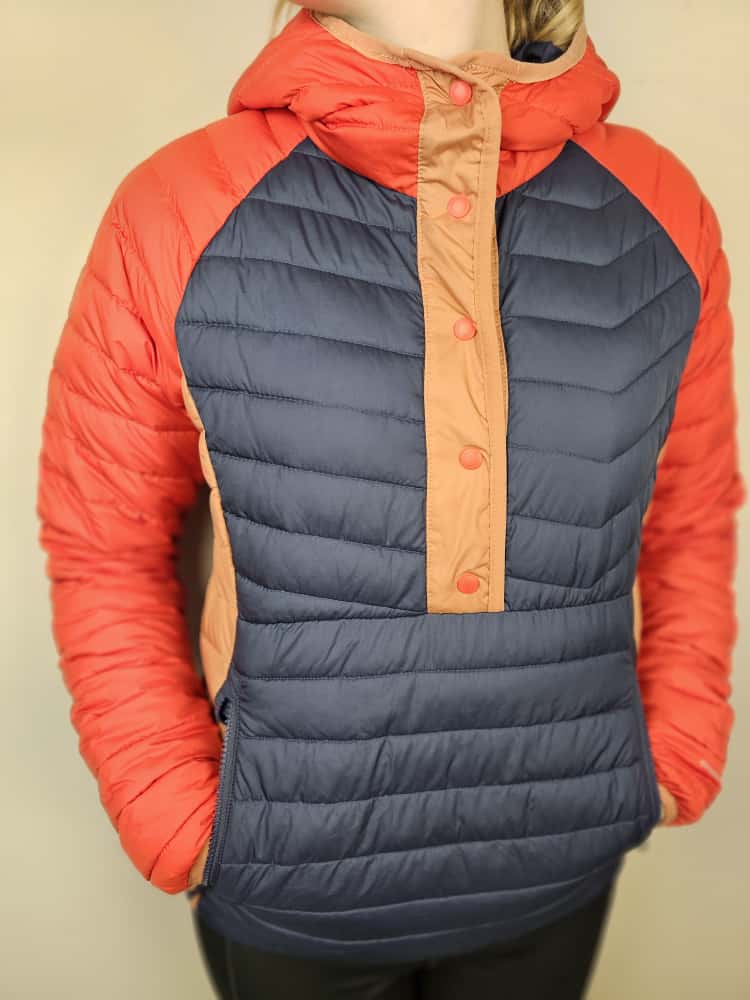 Columbia Powder Lite Omni-Heat Pullover Snap Button Jacket/Smock - S/Small