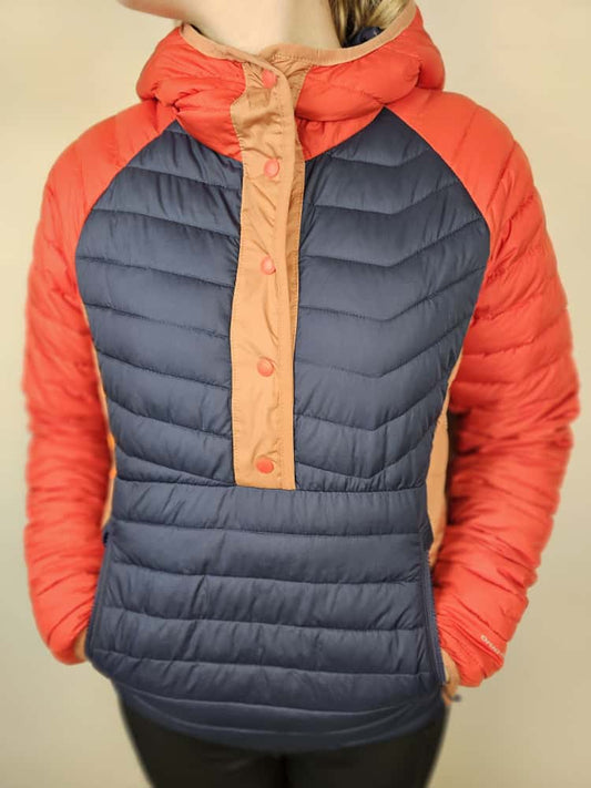 Columbia Powder Lite Omni-Heat Pullover Snap Button Jacket/Smock - S/Small