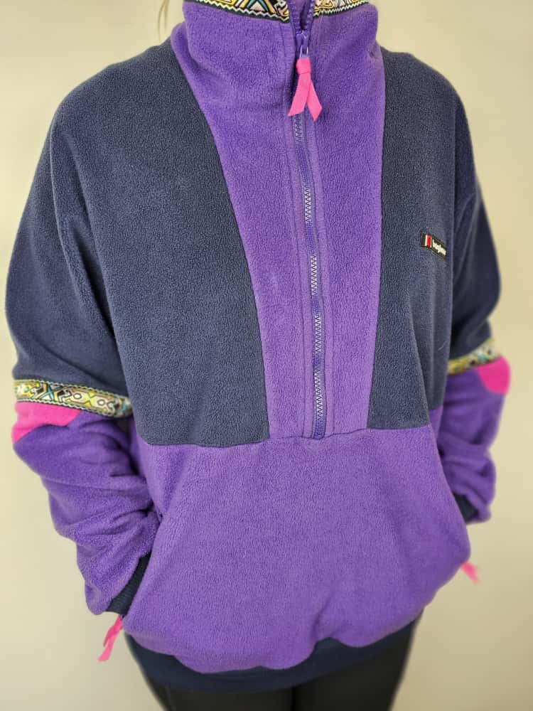 Berghaus 1/2 Zip Unisex Tramantana Pullover Fleece Jumper - S/Small (M/10)