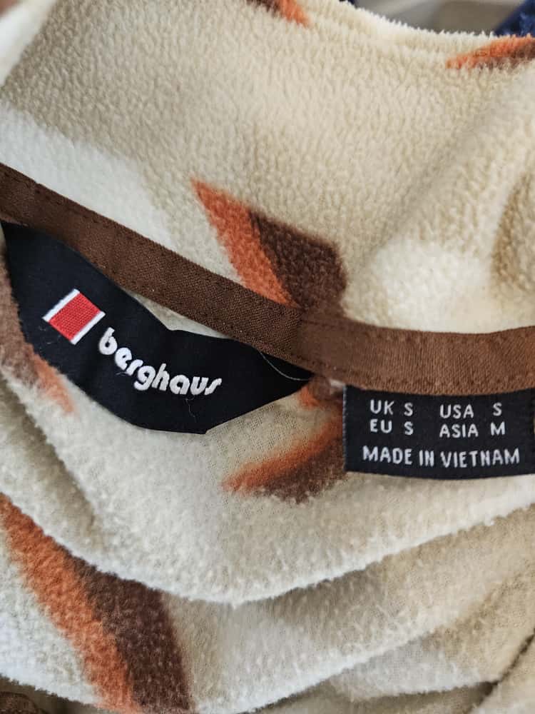 Berghaus Unisex Prism Aztec Print Trango 1/2 zip Fleece Jumper - S/Small