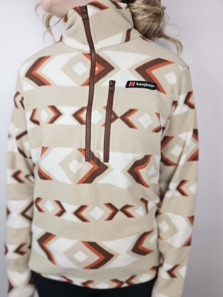 Berghaus Unisex Prism Aztec Print Trango 1/2 zip Fleece Jumper - S/Small