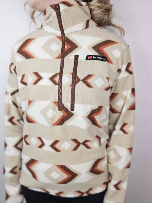 Berghaus Unisex Prism Aztec Print Trango 1/2 zip Fleece Jumper - S/Small