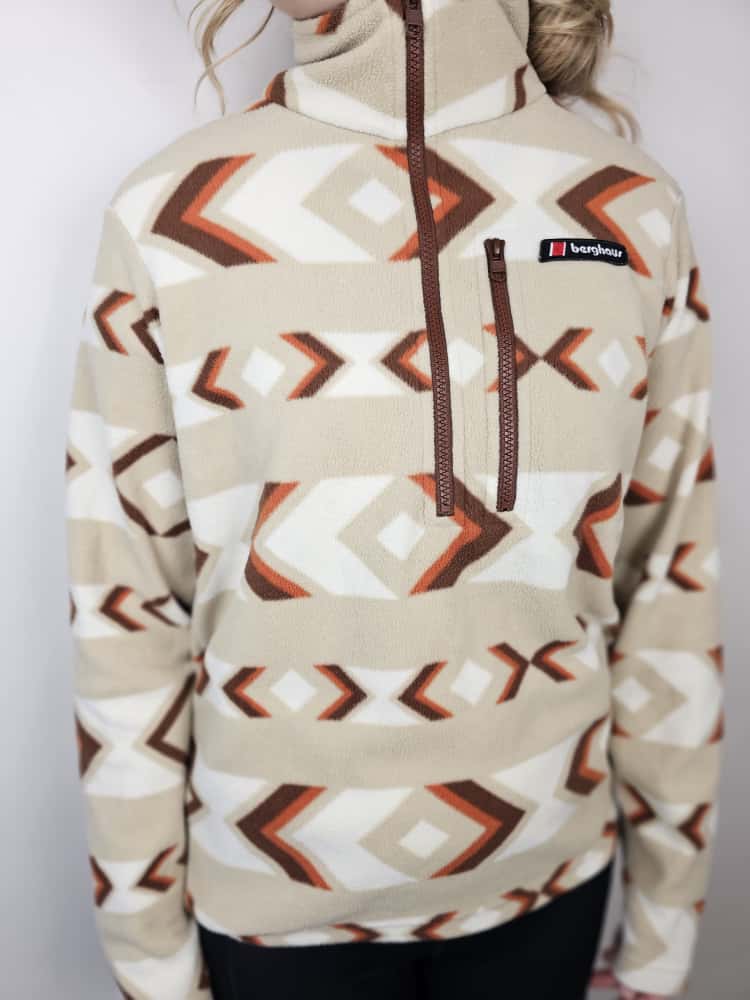Berghaus Unisex Prism Aztec Print Trango 1/2 zip Fleece Jumper - S/Small