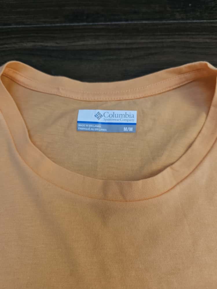 Columbia Mens Short Sleeve Top/T-Shirt Aztec Print - M/Medium - Orange/Coral