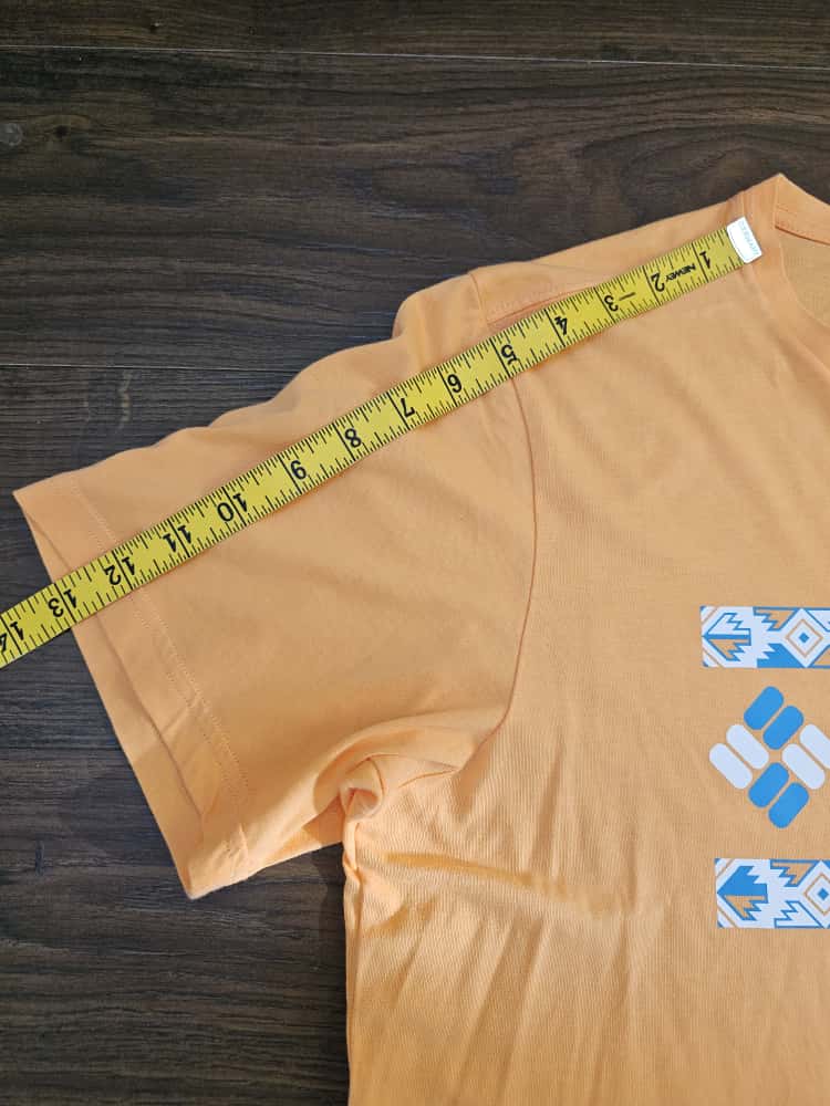 Columbia Mens Short Sleeve Top/T-Shirt Aztec Print - M/Medium - Orange/Coral